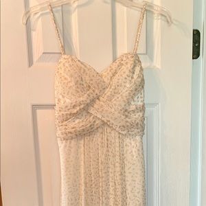 Cream colored prom dress